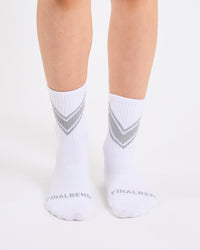 White Running Socks