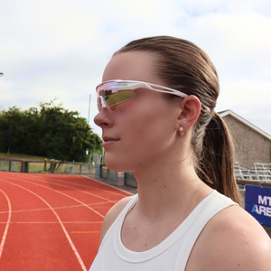 Pink Running Glasses