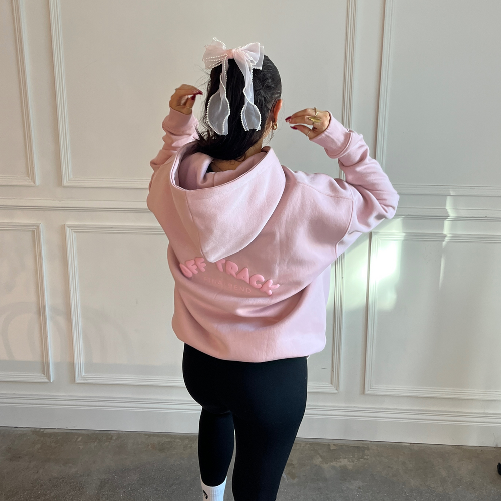 Pastel Pink on Pink Off Track Hoodie