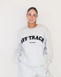 Off Track Grey Crewneck