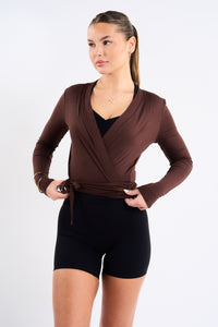 Wrap Top - Brunette