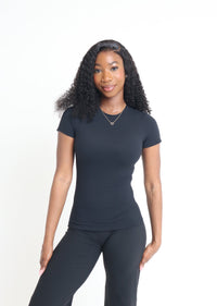 Fitted T-Shirt - Black