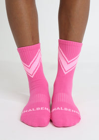 Dark Pink Running Socks