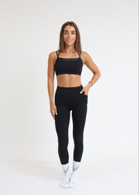 Black Pocket Leggings