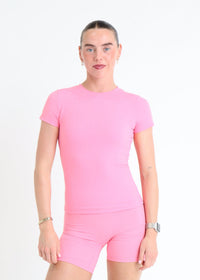 Fitted T-Shirt - Pink