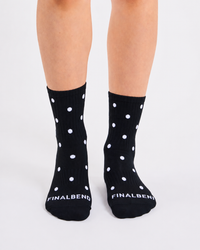Black Polka Dot Running Socks