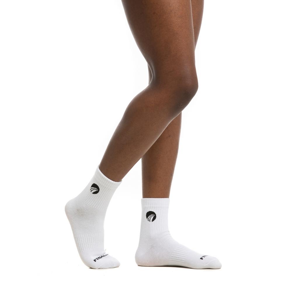 
            
                Load image into Gallery viewer, Women&amp;#39;s White Crew Socks
            
        