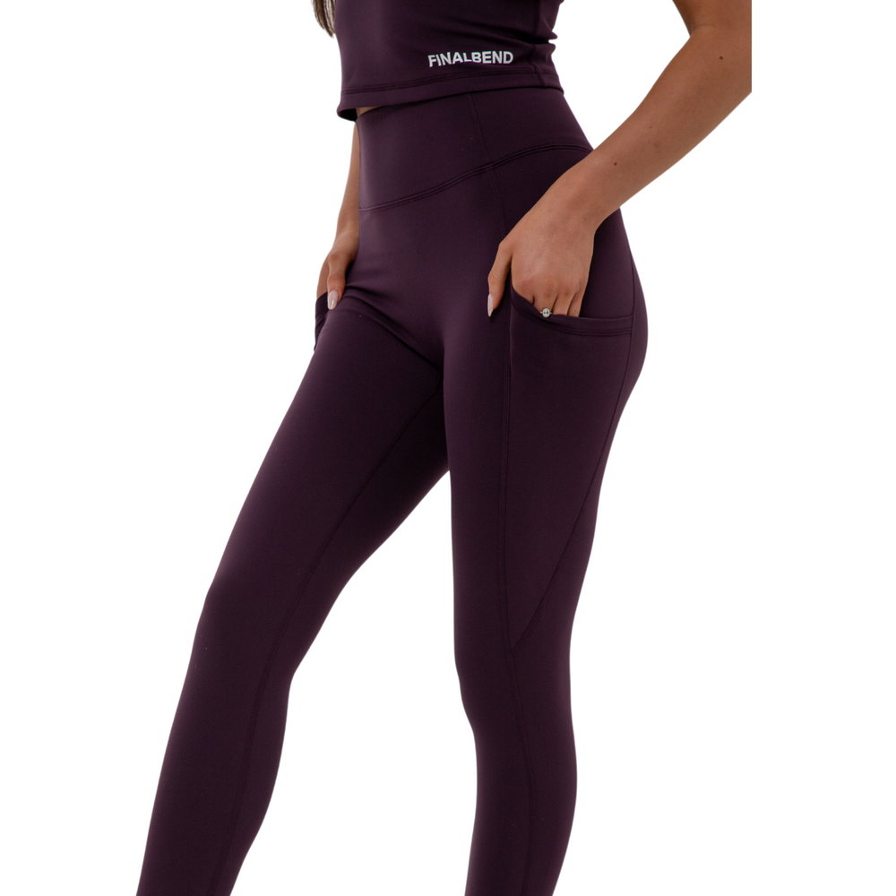 
            
                Load image into Gallery viewer, Eco Soft - Deep Purple Leggings
            
        