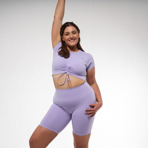 
            
                Load image into Gallery viewer, Lilac Tie Front Top
            
        
