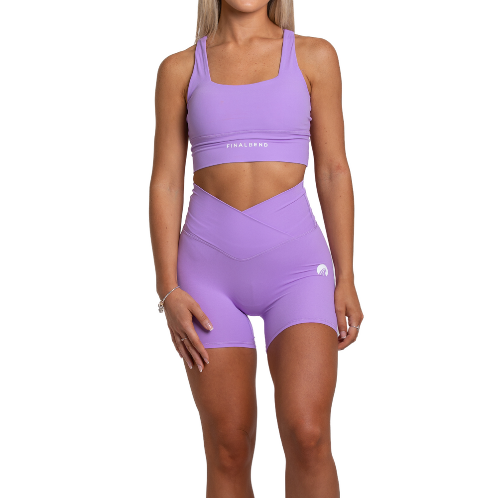 
            
                Load image into Gallery viewer, Champion Cross Waist Shorts - Lilac
            
        
